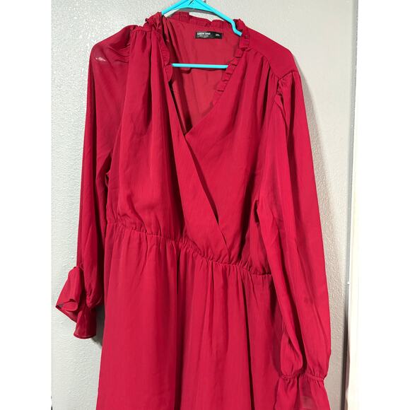 Women Plus size Dress Shein Red Size 3xl - Picture 1 of 5